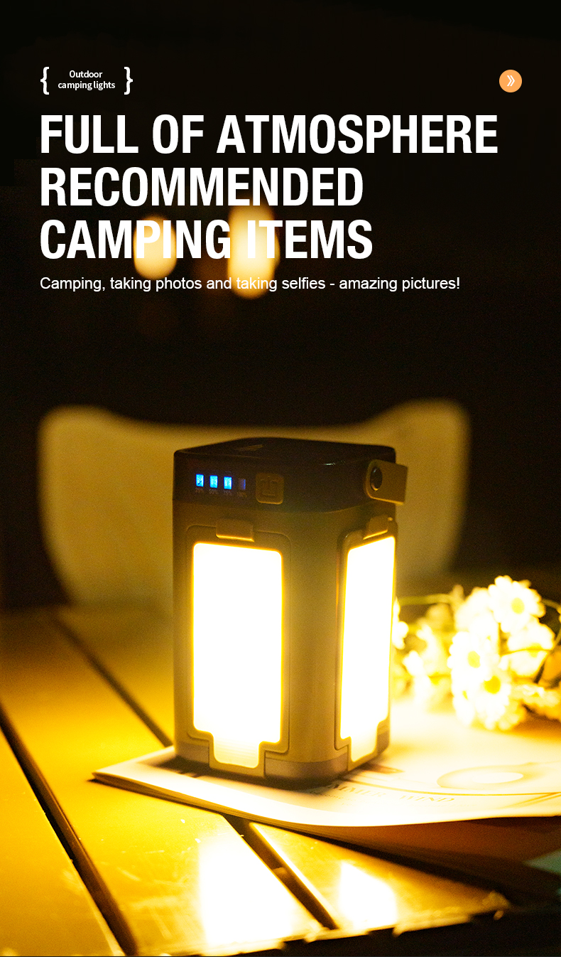 Tragbare Led-campinglaterne Mit Usb-c-anschluss Für Outdoor-aktivitäten_voghion.com