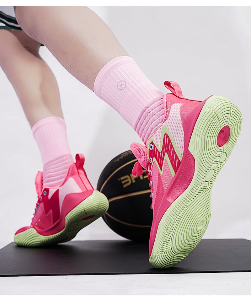Hohe qualität gummi laufsohle professionelle basketball schuhe gelb braun casual turnschuhe dämpfung_voghion.com