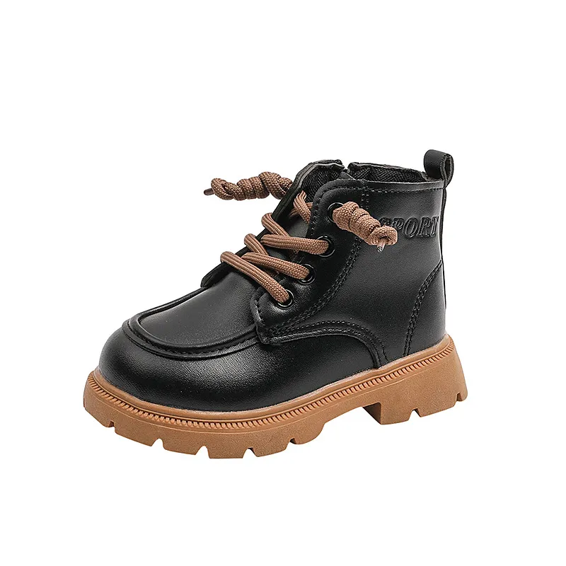 Kinder Leder Mädchen Jungen Herbst Winter Neue Mode Britischen Stil Casual Bequeme Kleinkind Kurze Kinder Stiefeletten_voghion.com