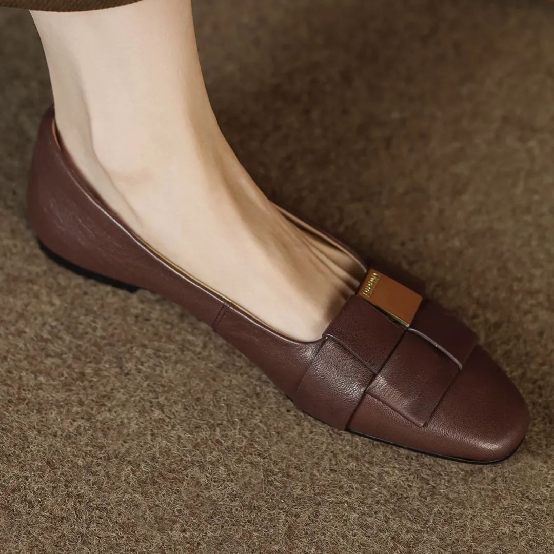 plus Danxuefei Size 33-41 Women's Sheepskin Slip-on Ballet Flats Leisure Soft Comfort High Quality Espadrilles_voghion.com