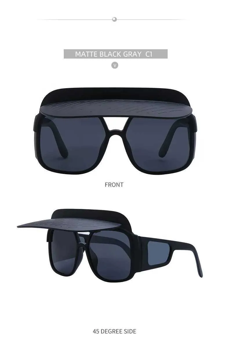 New Arrival Polarized Sunglasses Multifunctional Anti Sunburn Glasses With Sun Visor For Men Women Outdoor Camping_voghion.com