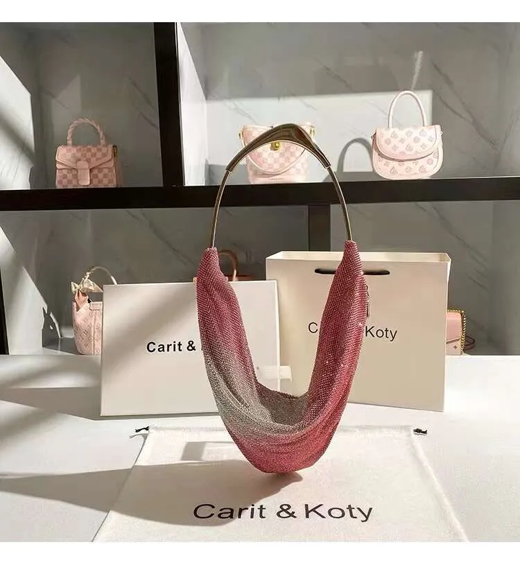 Hochwertige Glitzer Glänzend Rhie Dia Damen Handtasche Abend Hochzeit Party Clutch Handtasche Schulter Unterarm Tasche_voghion.com