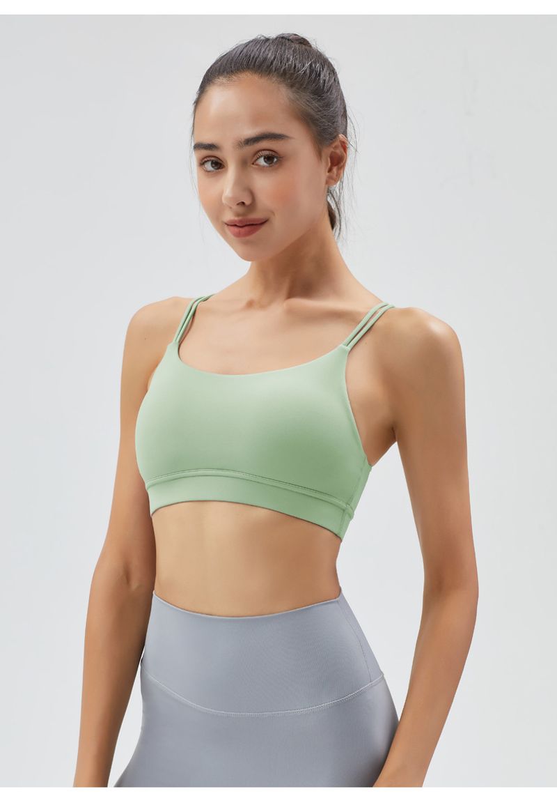 Zomerrugzak sportbeha met een mooie rug voor vrouwen, schokabsorberende medium hoge sterkte Fiess beha, elastisch_voghion.com