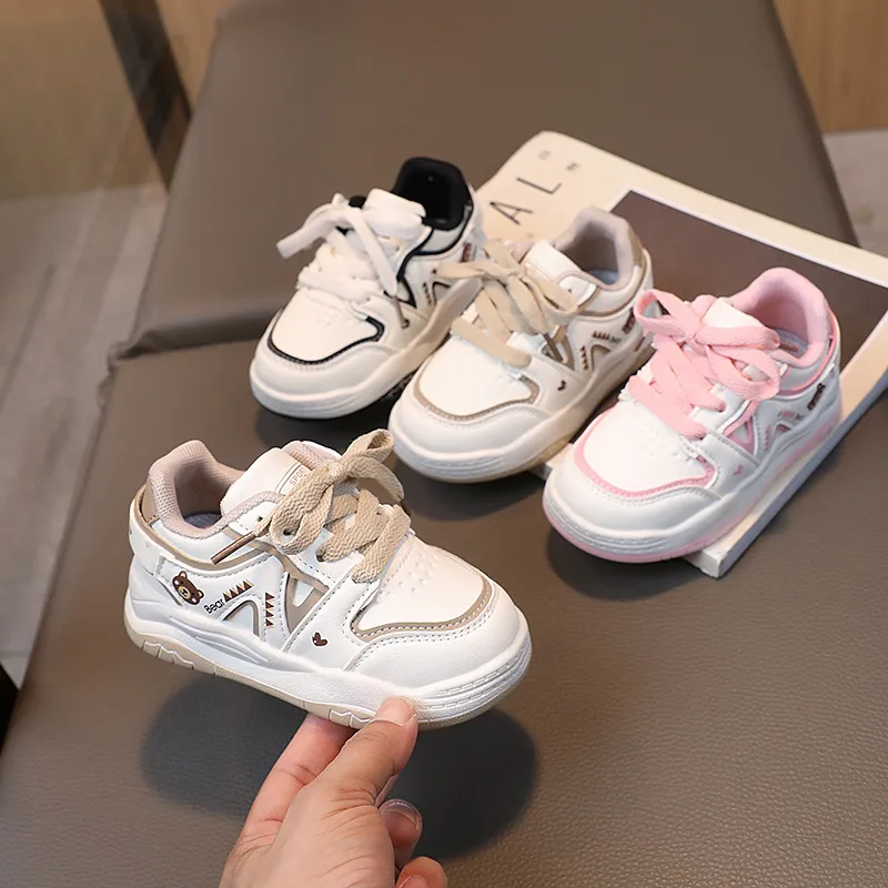 Baba Kisgyermek fiúknak és lányoknak Medve Design Gyerekek Alkalmi Tornacipők Csúszásmentes Littlesprouts Gyermek Új Sportcipők Futás_voghion.com