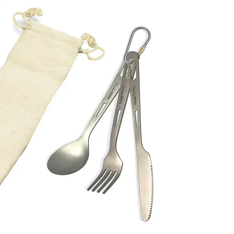 Pure Tableware - Juego de cuchillos y tenedores portátiles para viajes y acampadas (240910)_voghion.com