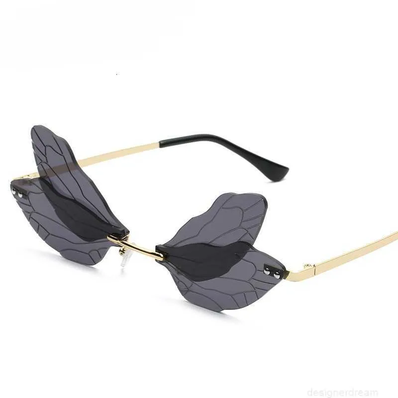 Designer Rimless Sunglasses For Women Double Lens Style_voghion.com