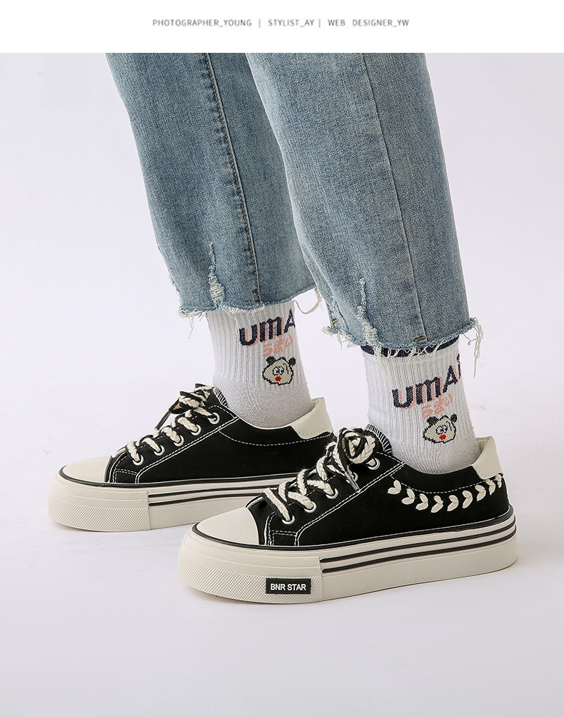 Modische, lässige Low-Top-Canvas-Schuhe für Damen_voghion.com
