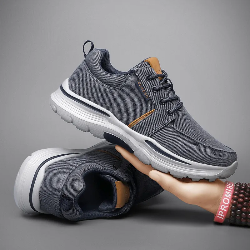 Loafers 2022 Spring New Comfortable Senakers for Men Business Casual Canvas Shoes Lightweight Plus Size_voghion.com
