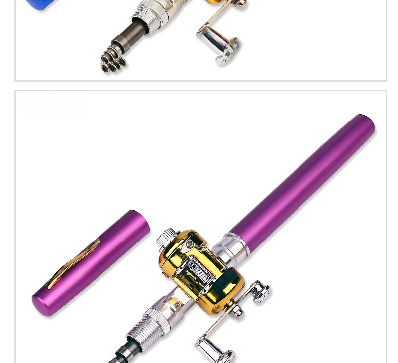 Meiyu Kalem Olta Kamışı Sınır Ötesi Mini Buz Olta Kamışı Cep Sal Olta Kamışı Taşınabilir Hediye Olta Kamışı 1 Metre A-P_voghion.com