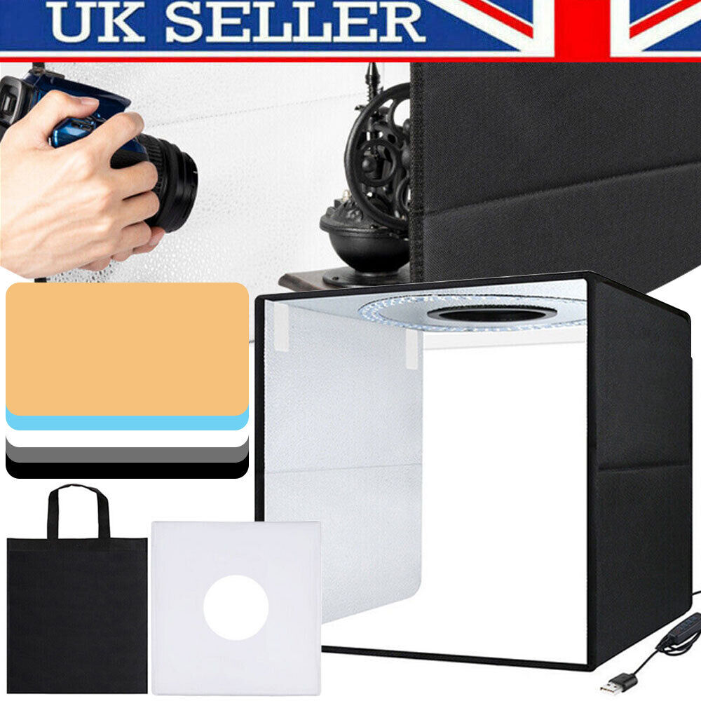Boîte à lumière LED portable PULUZ 16' 10', tente cube pour studio photo, 40 x 40 cm_voghion.com