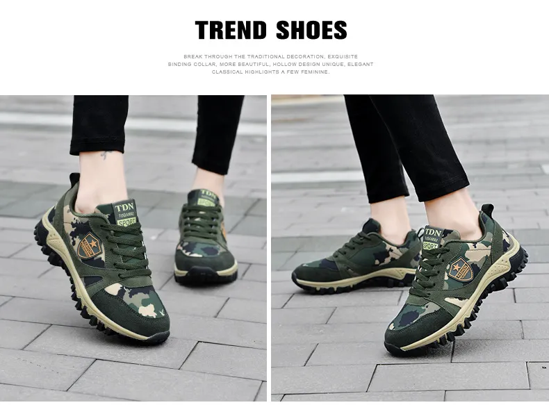Camouflage Outdoor Running Training Shoes For Couple Athletic Wear_voghion.com