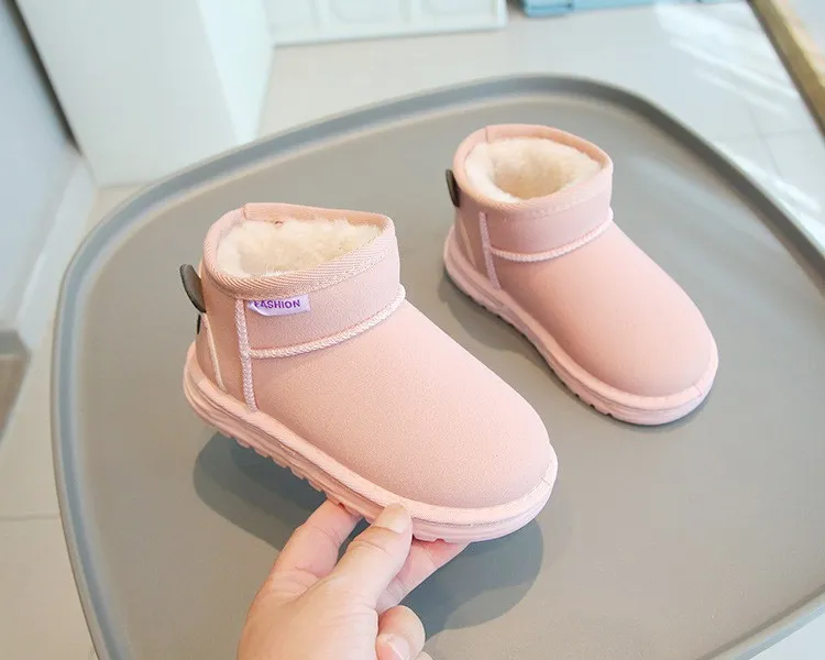 Kids Short Boots Boys Autumn Winter Children Girls Fashion Boot Littlesprouts Toddler Soft Comfortable Warm Snow Shoes_desvips.com