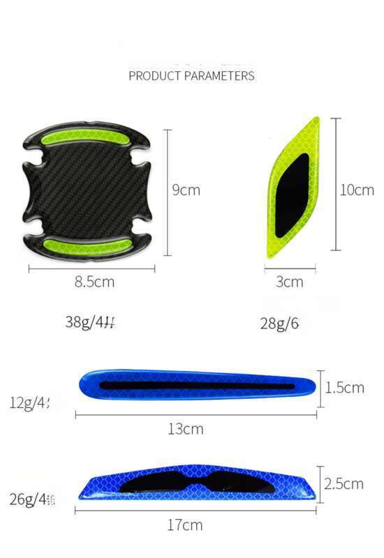 Car Leaf Panel, Fender Reflective Body St, Anti-collision Strip, Safety Warning, Engine Light Eyebrow Decorative_voghion.com