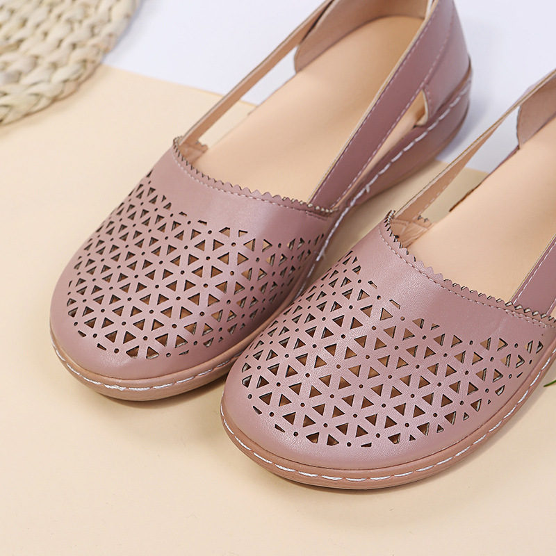 Modische, lässige, perforierte Schuhe für Damen_voghion.com