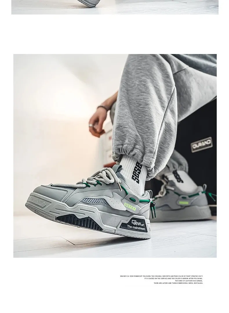 INS Løping Pustende Skateboarding Tunge og Komfortable Uformelle Tenis Mascuo Herre Sportssko 241007_voghion.com