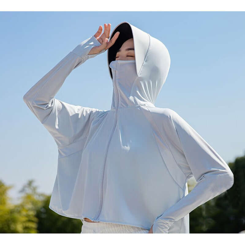2025 Novas Mulheres Gelo Seda Anti UV Protetor Solar Roupas Verão Ao Ar Livre Ciclismo Viagem Versátil_voghion.com