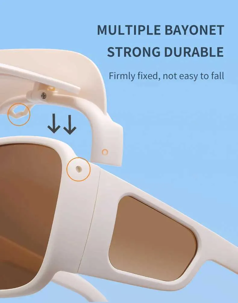New Arrival Polarized Sunglasses Multifunctional Anti Sunburn Glasses With Sun Visor For Men Women Outdoor Camping_voghion.com