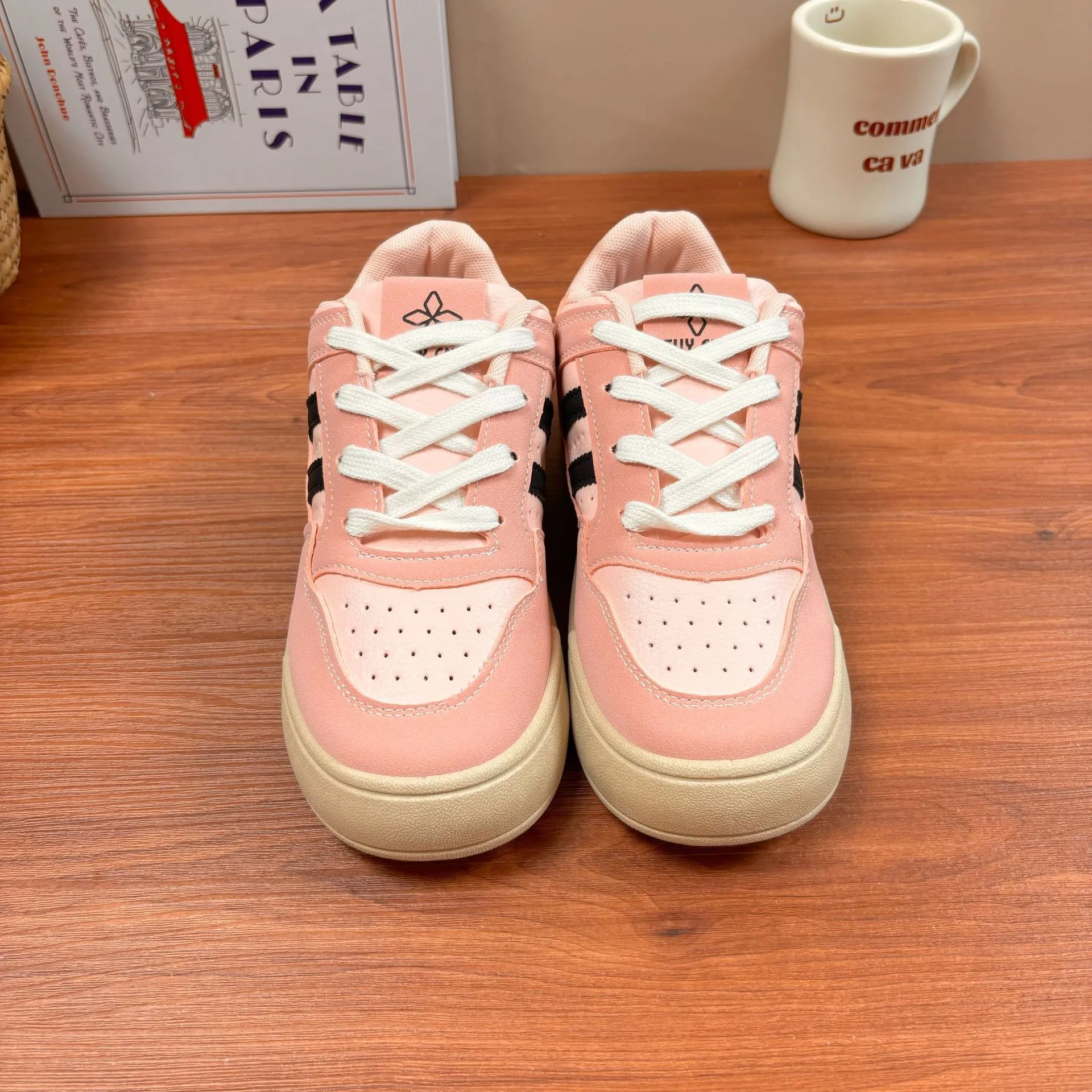 Women's Running Shoes Lace Up Casual Flat Trainers For Women_voghion.com