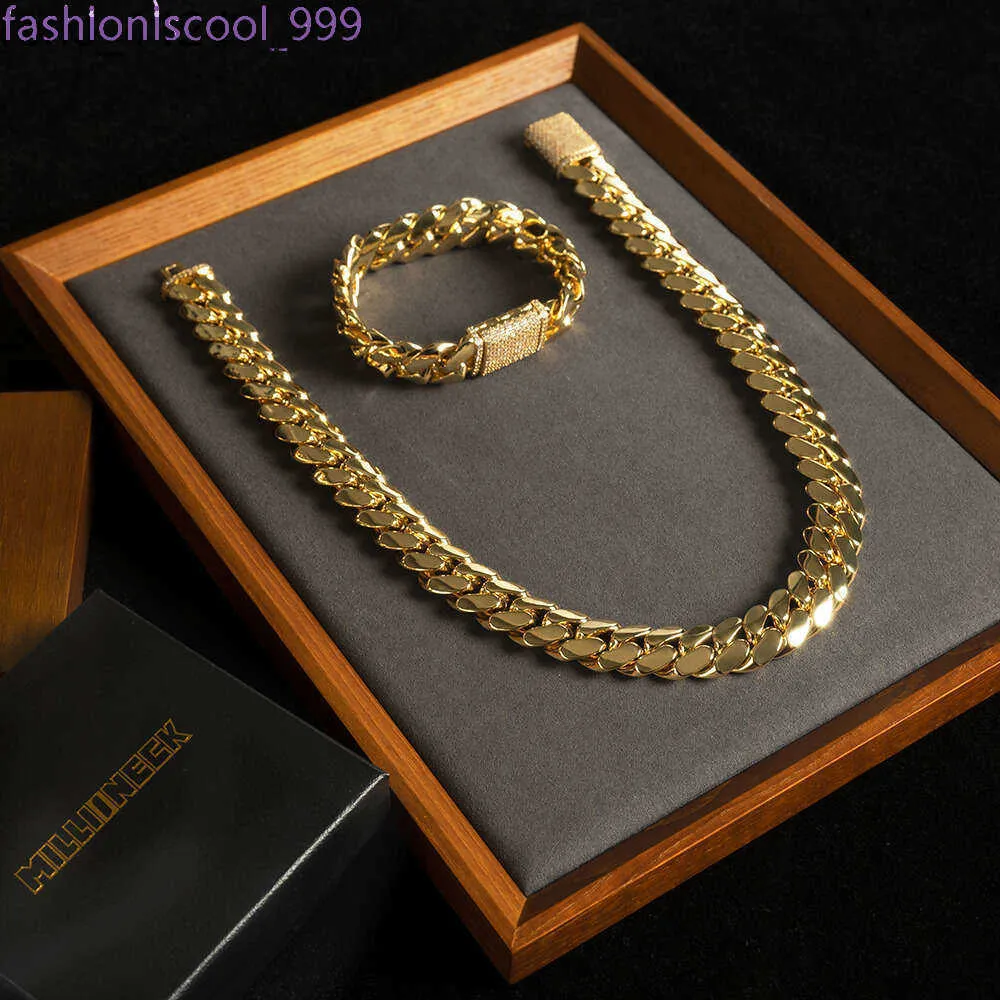 Velkoobchodní náhrdelník Choker Custom Link Gold 20mm Miami Cuban Chain Chain_voghion.com