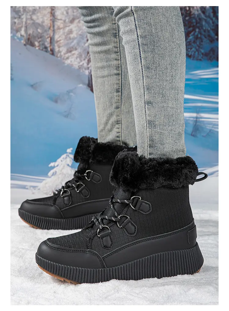 CMY 39-44 Neue High-Top-Baumwollschuhe für Damen Outdoor-Baumwollschuhe Schneestiefel Plateau-Baumwollschuhe_voghion.com
