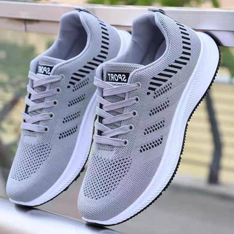 Unbeatable Quality Men's 2022 Sports Summer Breathable Mesh Versatile Casual Men's Running Shoes, Flying Woven Trendy Shoes