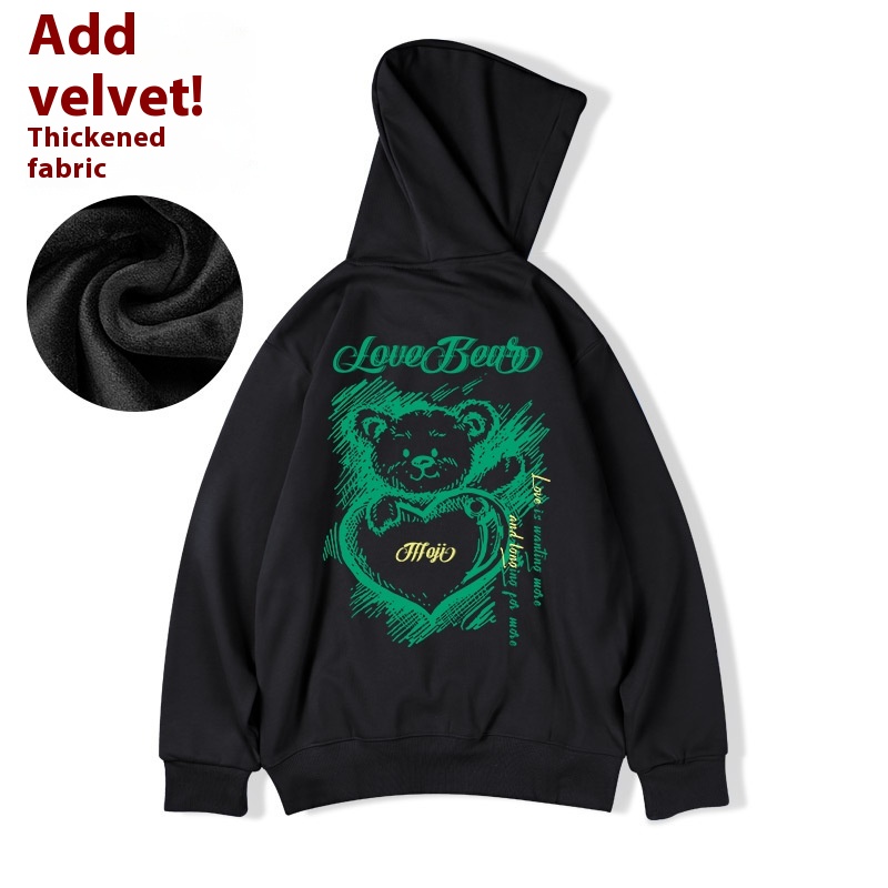 Large Men's Cotton Hoodie Plus Size Winter Pullover Warm Trendy_voghion.com
