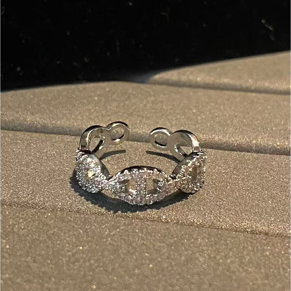 Pig Nose Heavy Craft Exquisite Open Niche Fashion High-End Adjustable Ring For Women