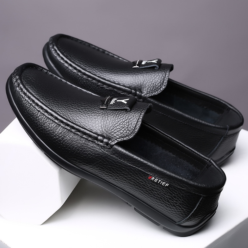 Herren Halbschuhe Lederschuhe für Herren Freizeitschuhe Mokassins Atmungsaktive Sneakers Herren Fahrschuhe Komfort Flats_voghion.com