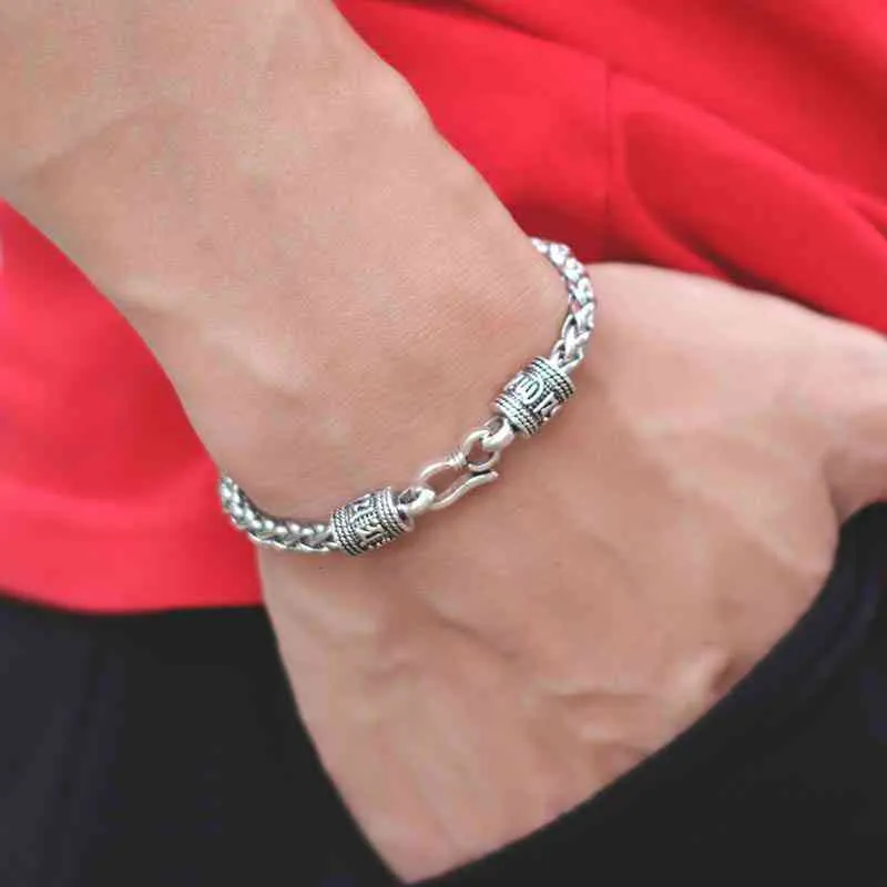 Dodaci Muškarci Keel narukvica Punk Easy Hook K Braclets Muška moda Zmaj Oblik Lotus Buddha Braslet Hip Hop lanac_voghion.com