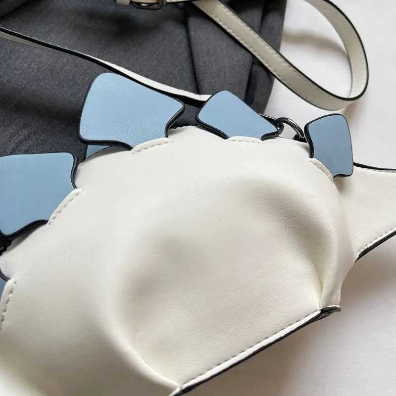 Borsa a tracolla a forma di dinosauro donna moda a contrasto_voghion.com