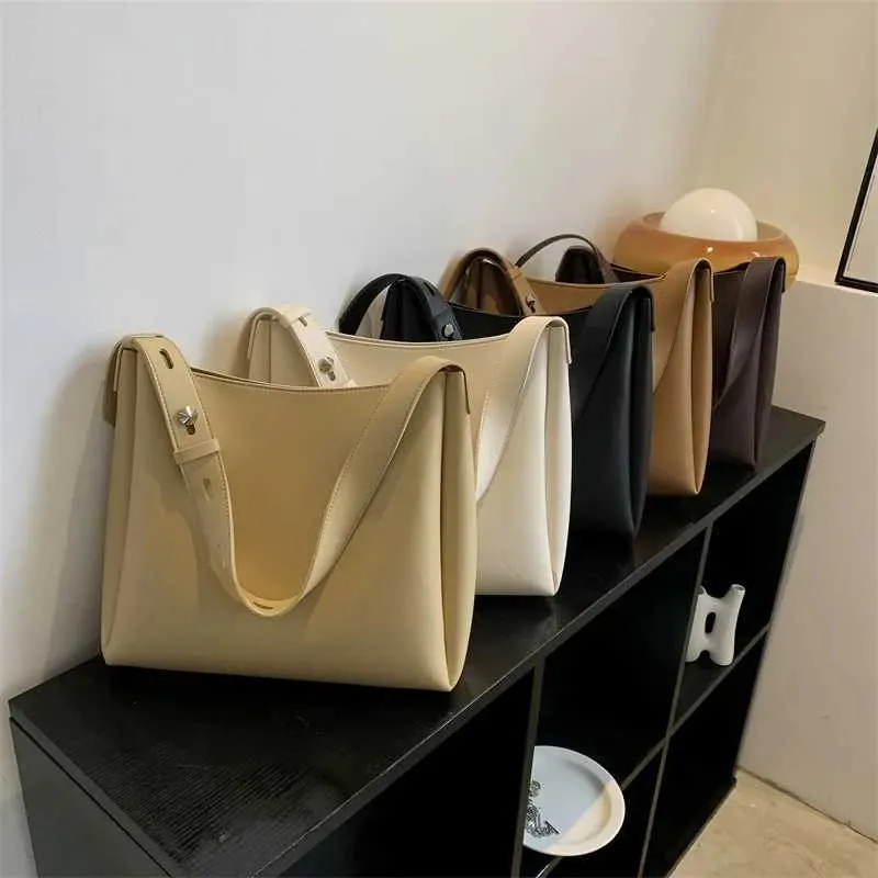 Sac à main et portefeuille en cuir tendance 2024 pour femme, simple, grande capacité, bandoulière, Y241011_voghion.com