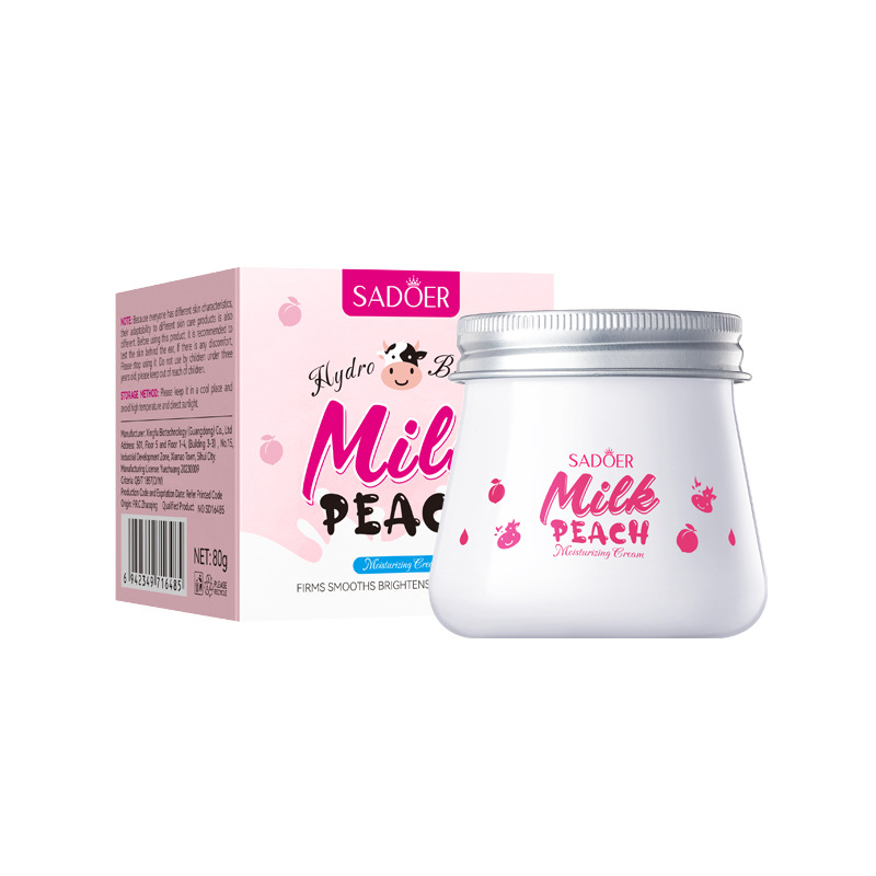 All English SADOER Milk Peach Cream Smooth, Delicate And Moisturizing Skin Face Cream_voghion.com