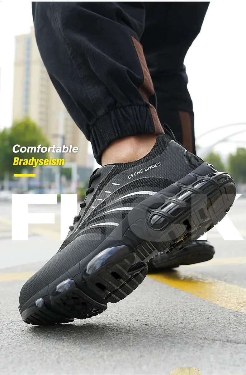 Chaussures de sécurité respirantes, légères et confortables, anti-écrasement et anti-perforation 250122_voghion.com