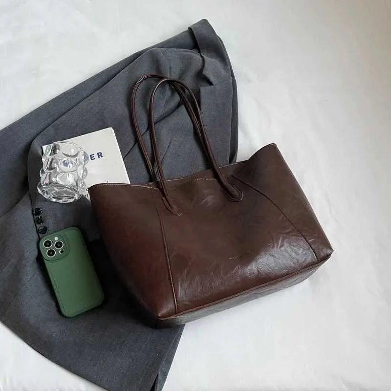Borsa a tracolla casual da donna, alla moda, grande, per ufficio, per pendolari, con cerniera, per la spesa, a mano ..._voghion.com