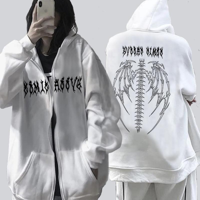 Gothic Schmetterling Kapuzenjacke Herren Für Herbst Und Winter_voghion.com