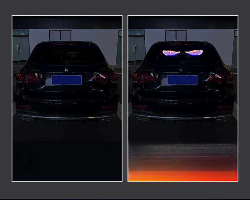 Nová samolepka na auto značky LED ďábel Dynamic Eye DIY Vodotěsná obrazovka displeje Truck Dekorativní světlo_voghion.com