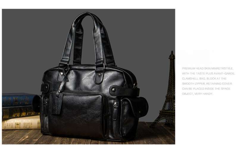 Nuova borsa a tracolla da uomo in stile croce nera di alta qualità, borsa da viaggio di grande capacità, borsa a tracolla grande da uomo alla moda_voghion.com