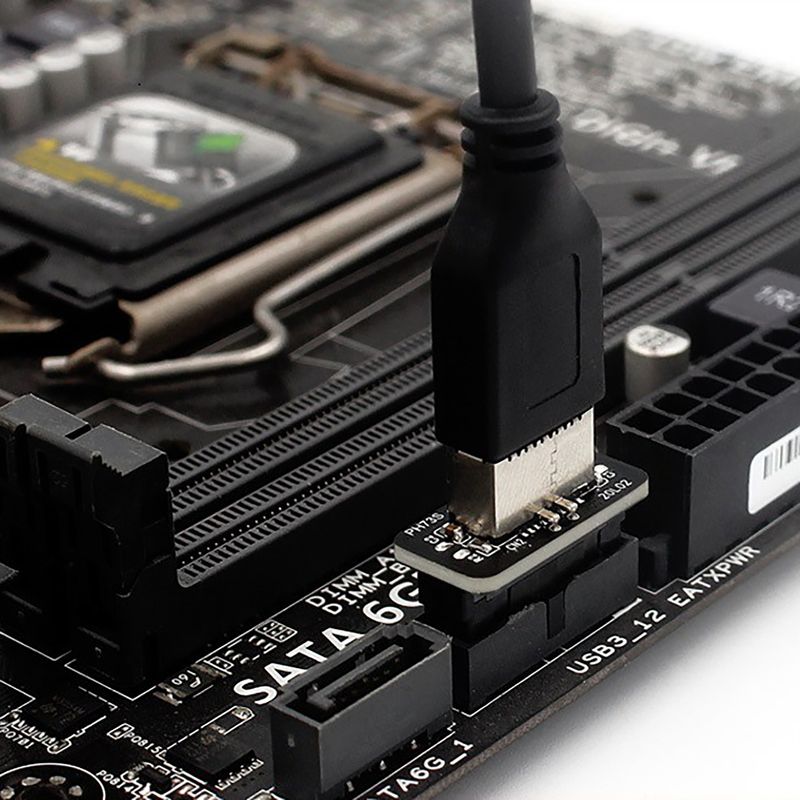 Zaglavlje matične ploče Jednostavna instalacija Brzo uključivanje USB3.0 19/20 Pin na Type-E prednji unutarnji konektor za stolno računalo_voghion.com