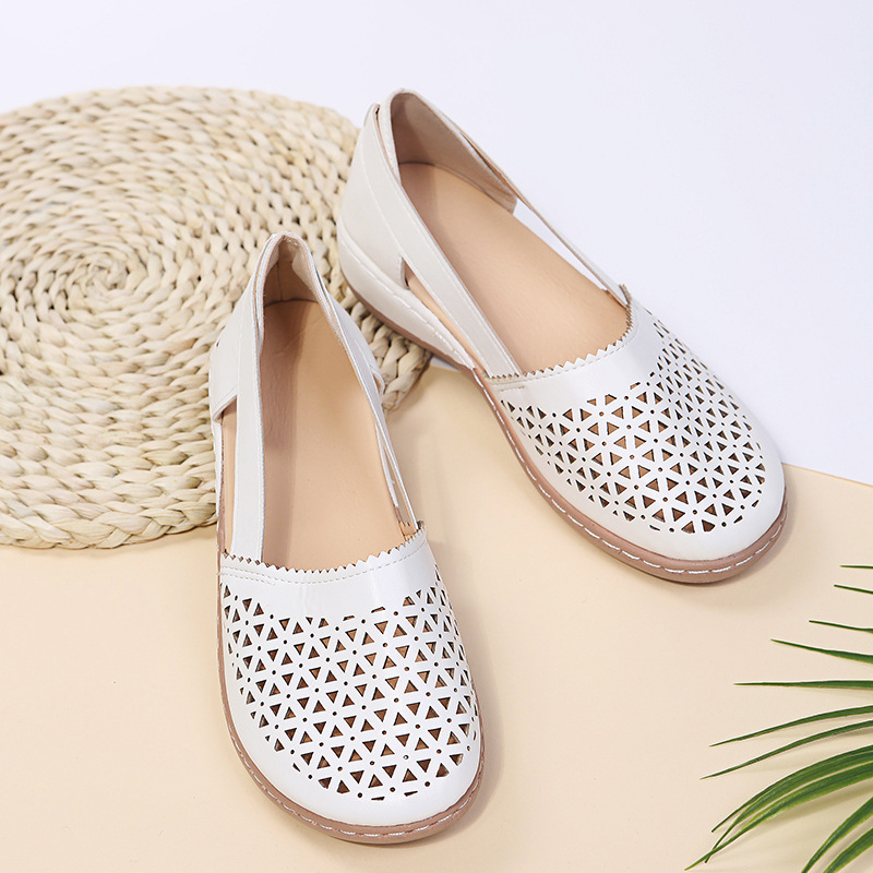 Modische, lässige, perforierte Schuhe für Damen_voghion.com