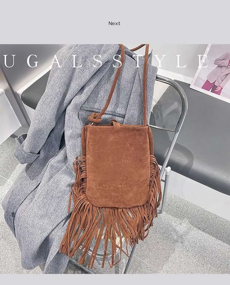 Herbst Winter Veet Eimer Mode Quaste Große Kapazität Damen Handtasche Dame Geldbörse Schulter Messenger Casual Bag_voghion.com