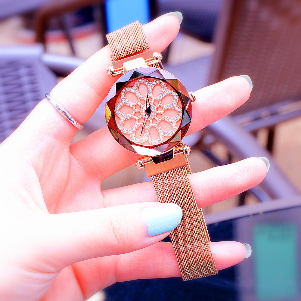 Set di diamanti da donna Counter Fashion, Times Come and Go, maglia magnetica con orologio marea_voghion.com