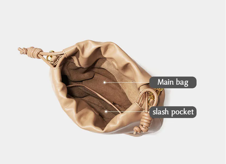 High quality genuine leather chain shoulder designer shaped handbag folding women's brand crossbody large capacity cloud_voghion.com