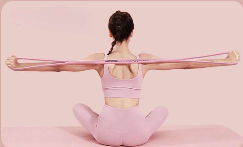 Unleash Ultimate Flexibility! 8 - Foot Silicone Puller For Shoulder & Neck Yoga_voghion.com