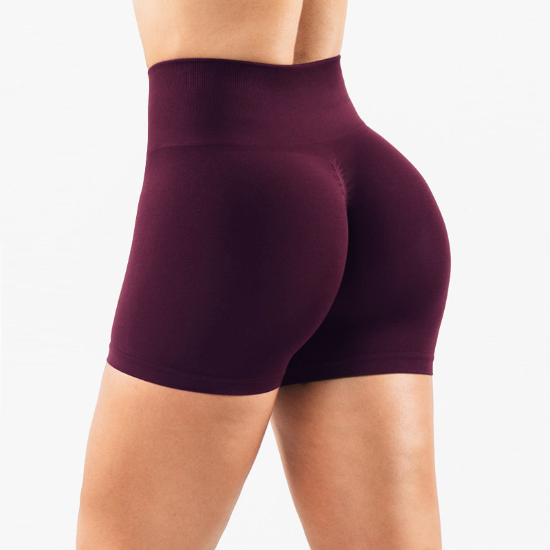 Cross-Border European And American Style Yoga Peach Hip Lift Tight Seamless Fitness Women High Waist Elastic Spor_voghion.com