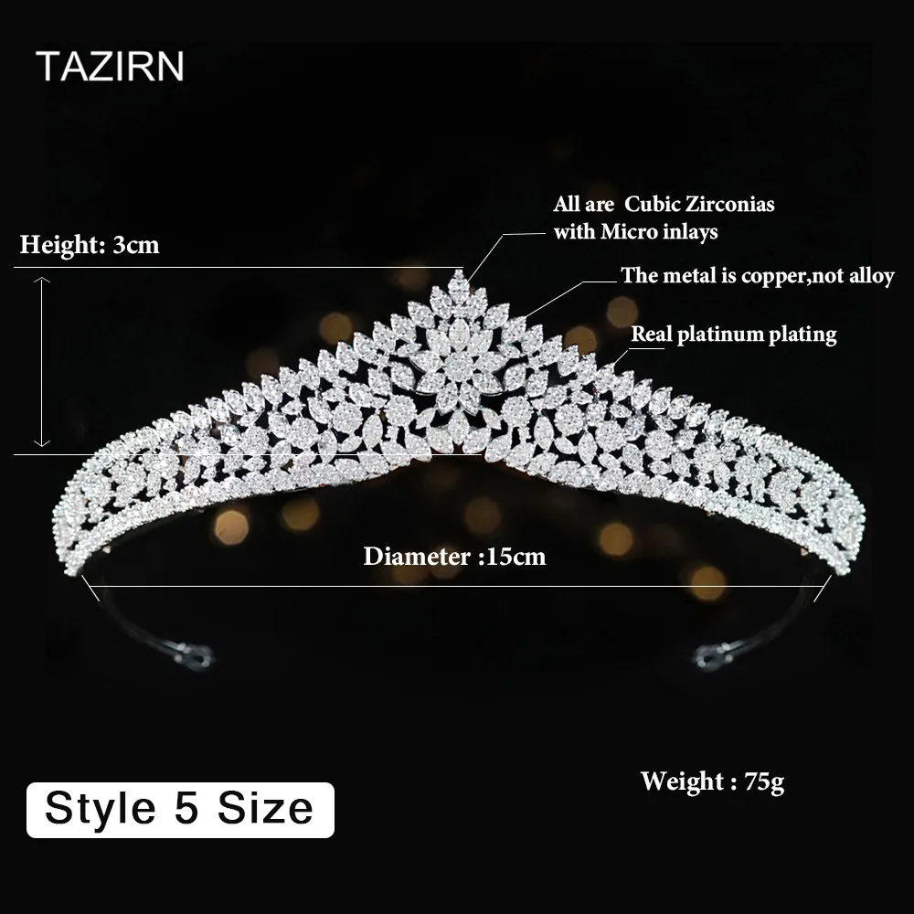 Corona da sposa diadema in zircone per matrimonio e cerimonia_voghion.com