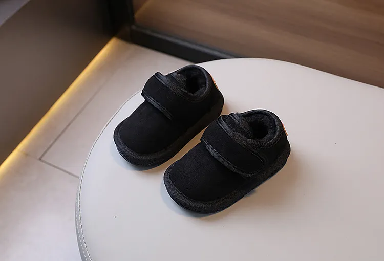 Zapatos de invierno para bebé, de felpa, cálidos y abrigados, antideslizantes, de moda, tallas 15-19, 2024_voghion.com
