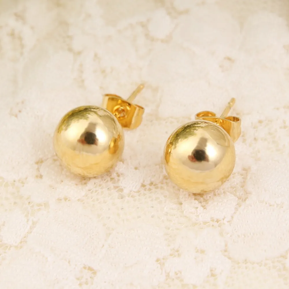 Sky Talent Bao Anhänger Halskette Kugel Ohrringe SET Feingold GF Frauen Party Schmuck Beste Geschenke Joias Ouro Mujer_voghion.com