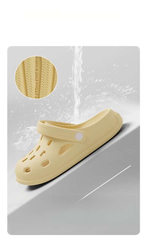 Dicke Unterseite perforierte Herrenschuhe, Sommerkleidung, 2025 neue rutschfeste Strandschuhe, eine Art Tritt auf den Kot,_voghion.com