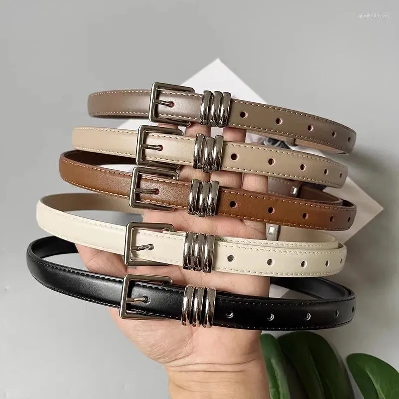 Belts Women's Fashion Vintage Genuine Leather Corset Female Cummerbund Coat Waistband Dress Decration Narrow Belt J099_voghion.com