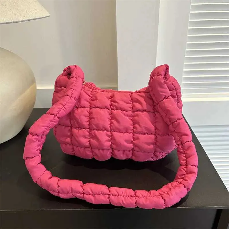 Borsa hobo puffer trapuntata donna elegante borsa a spalla_voghion.com